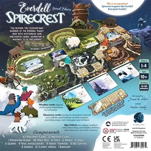 Starling Games | Everdell: Spirecrest 2nd Edition Expansion | Board Game