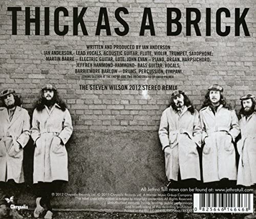 Jethro Tull  - Thick As a Brick [Audio CD]
