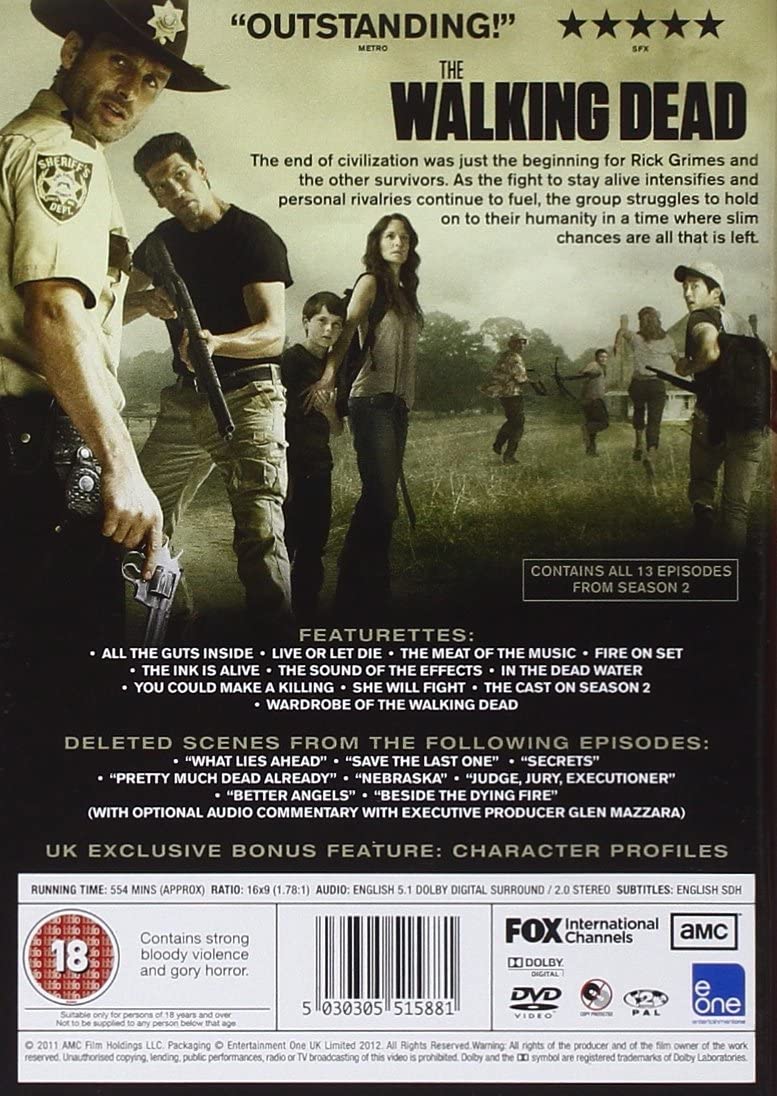 The Walking Dead - Season 2 - Horror [DVD]