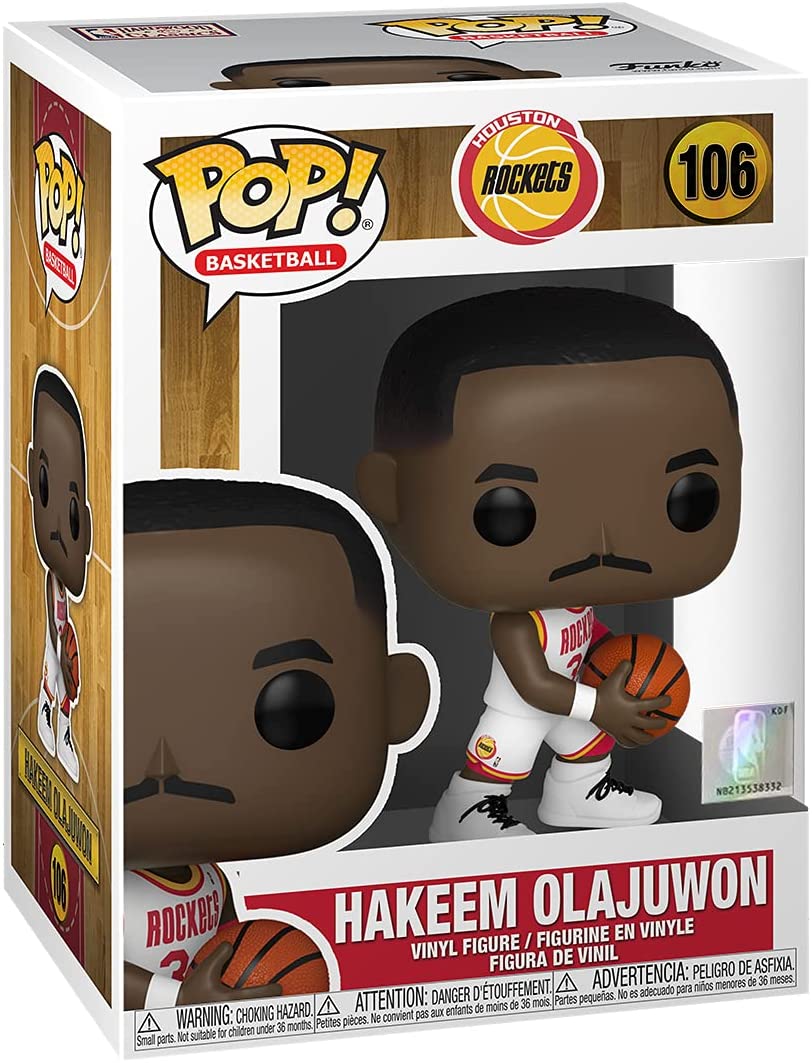 Houston Rockets Hakeem Olajuwon Funko 55219 Pop! Vinyl #106