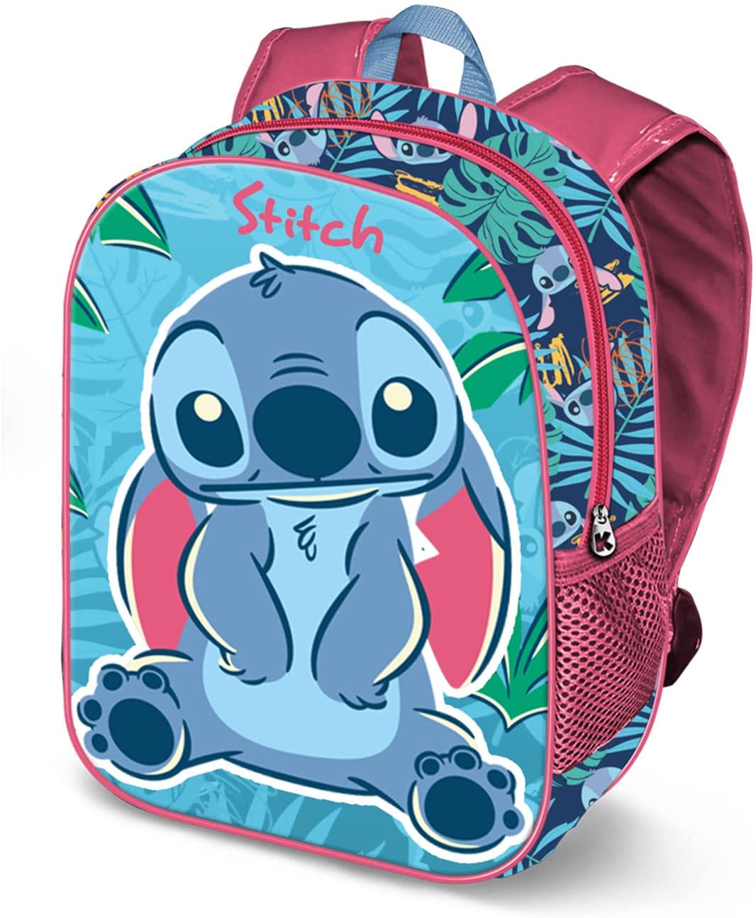 Lilo and Stitch Leaves-Small 3D Backpack, Blue