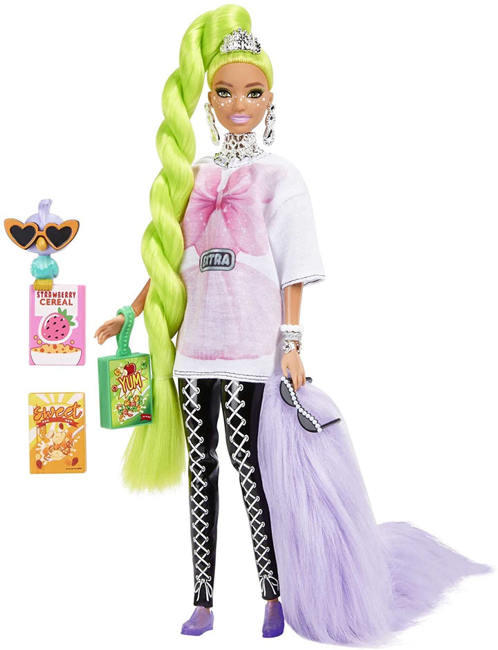 Barbie Extra Doll #11 in Oversized Tee & Leggings with Pet, for Kids 3 Years Old