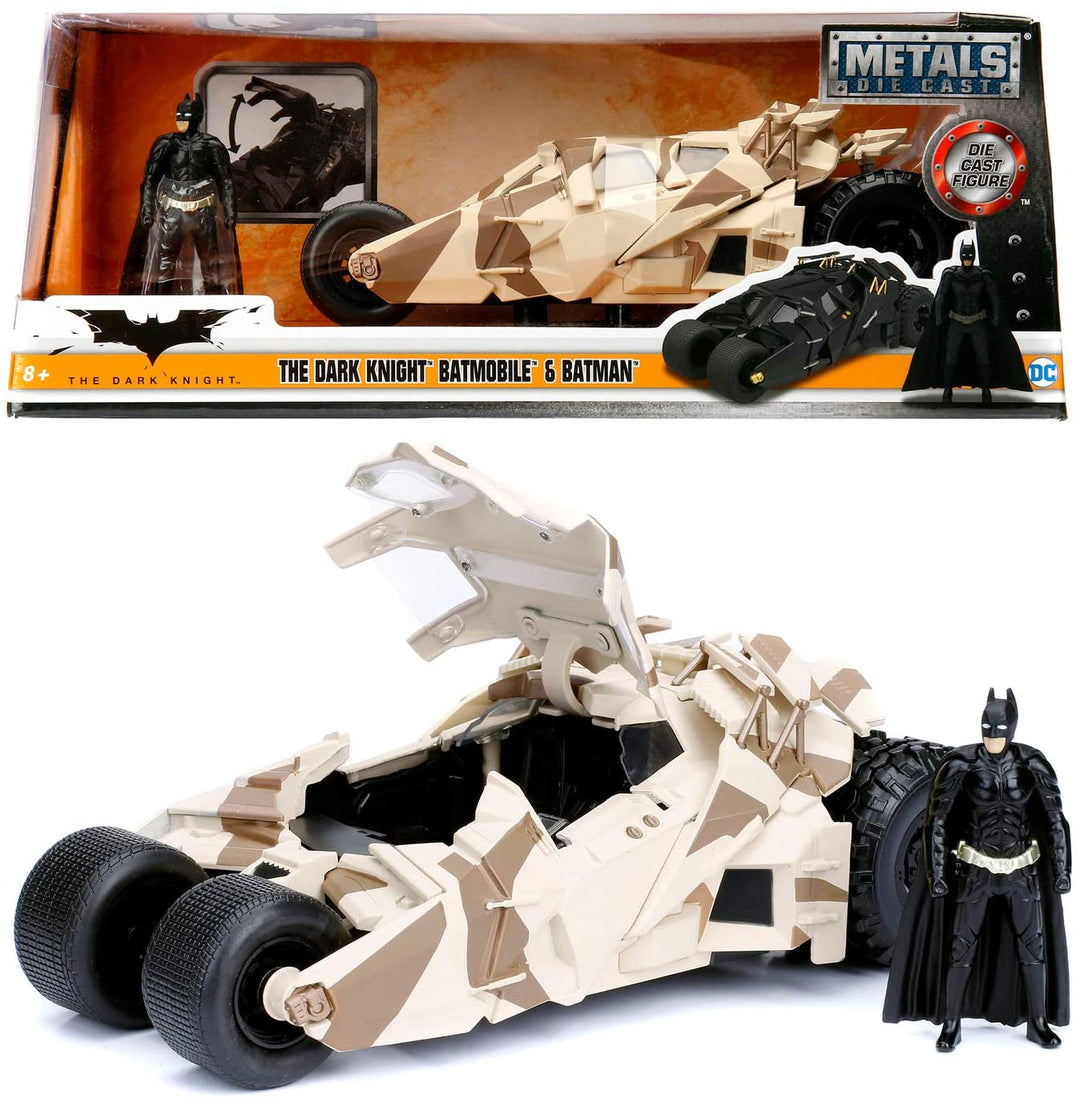 Jada Toys Tumbler Camo Batmobile Highly Detailed 1:24 Model Car with Batman Figure, Cockpit and Doors Can Be Opened with Wheel