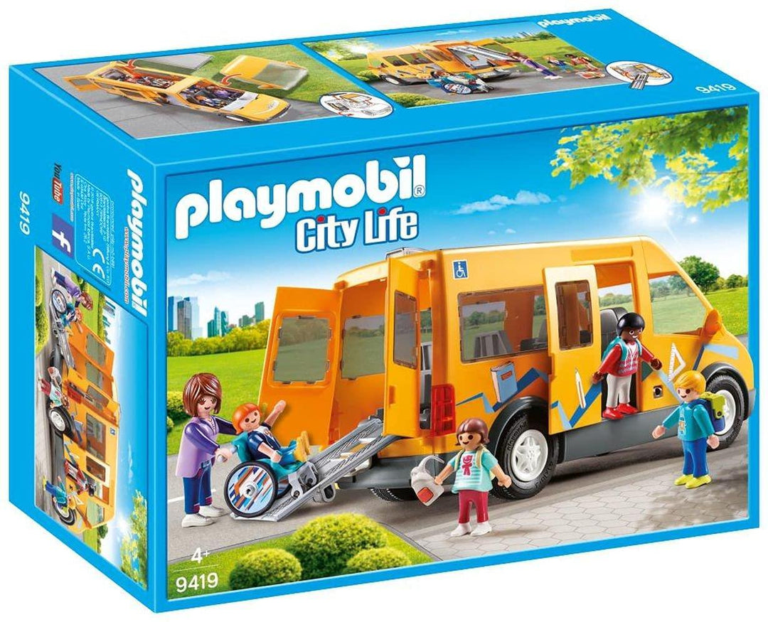 Playmobil City Life 9419 School Van for Children Ages 4+ - Yachew