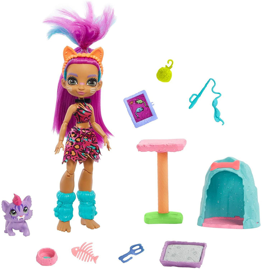 Cave Club Wild About Cats Playset + Roaralai Doll - Yachew