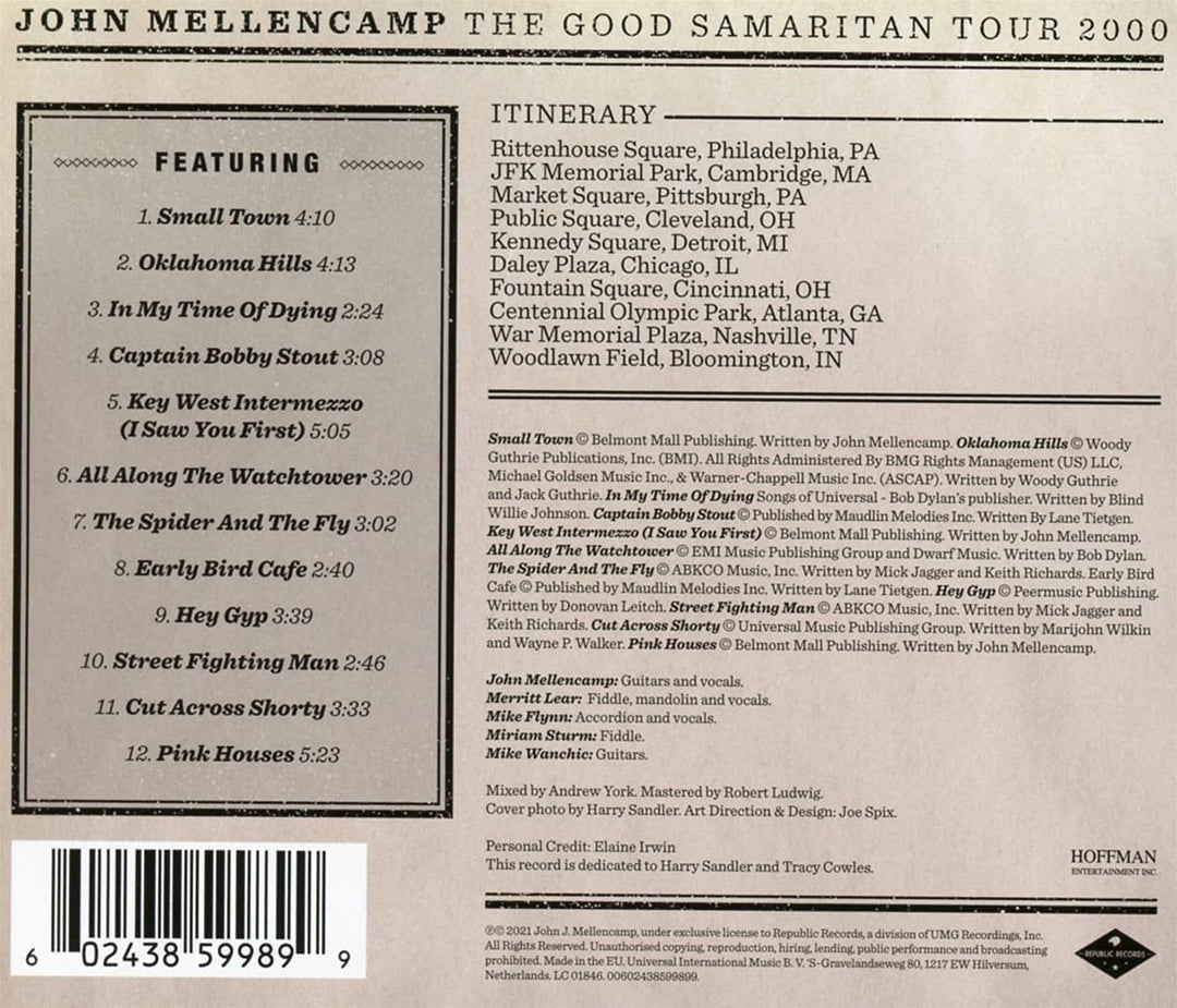 Mellencamp, John - Good Samaritan.. [Audio CD]