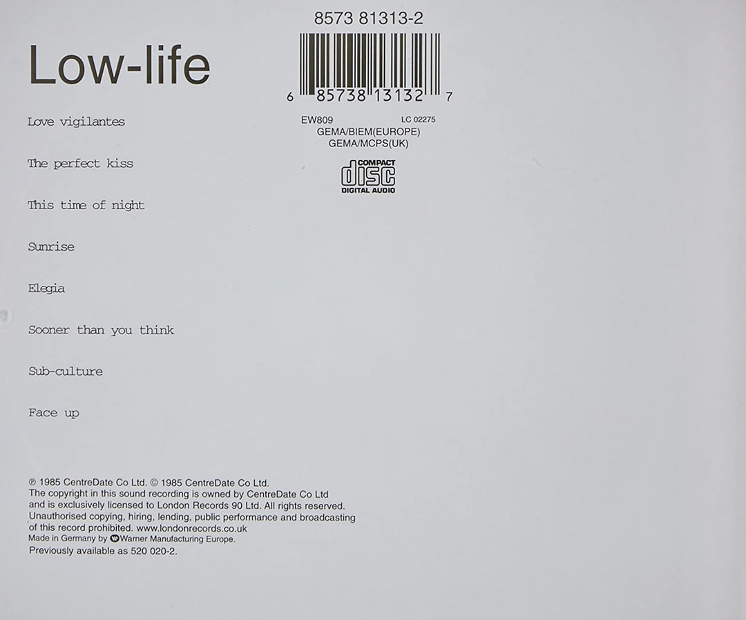 Low-Life - New Order [Audio-CD]