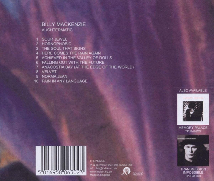 Billy Mackenzie - Auchtermatic [Audio CD]