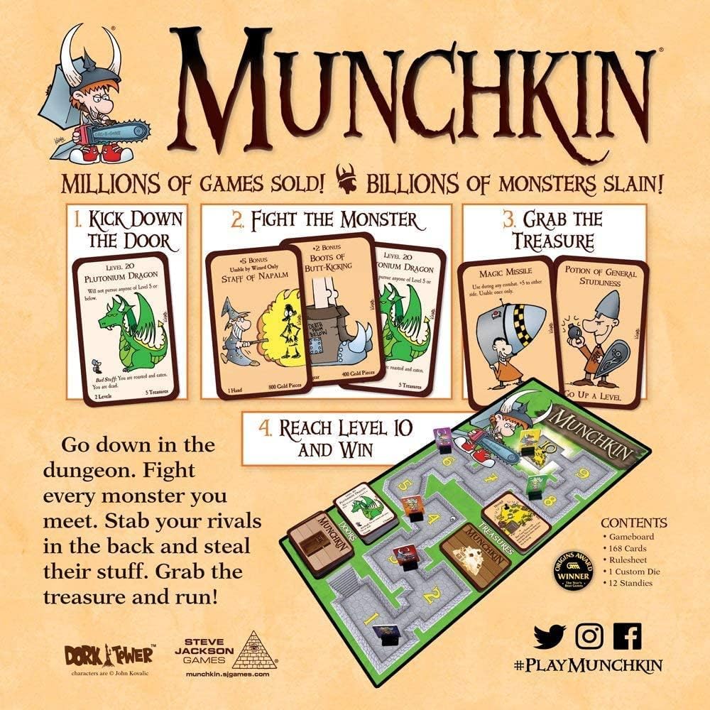 Steve Jackson Games | Munchkin: Deluxe | Board Game | Ages 14+ | 1-4 Players | 3