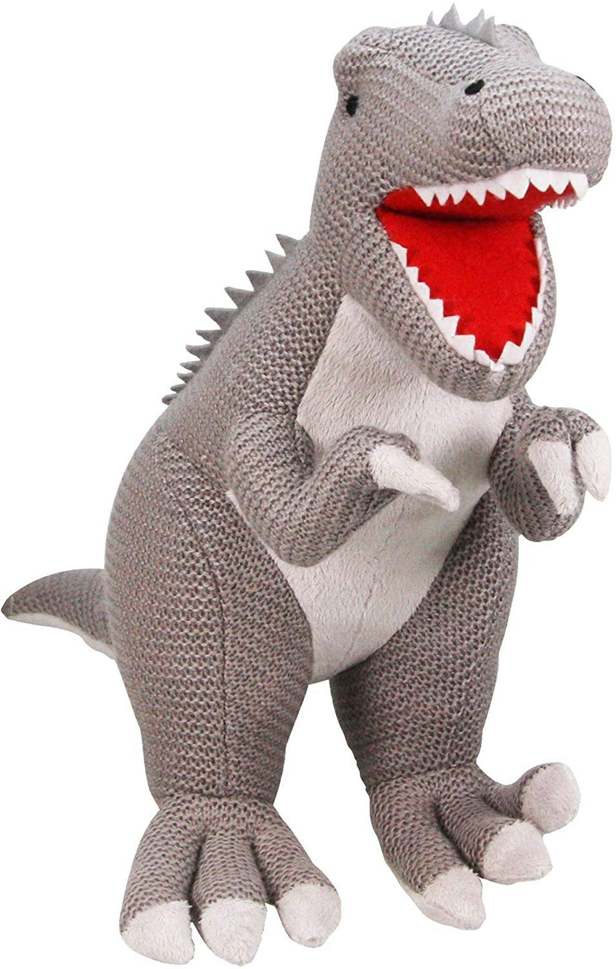 AB Gee 12" Plush Knitted Tyrannosaurus Rex T Rex Soft Stuffed Dinosaur Cuddly Toy - Yachew