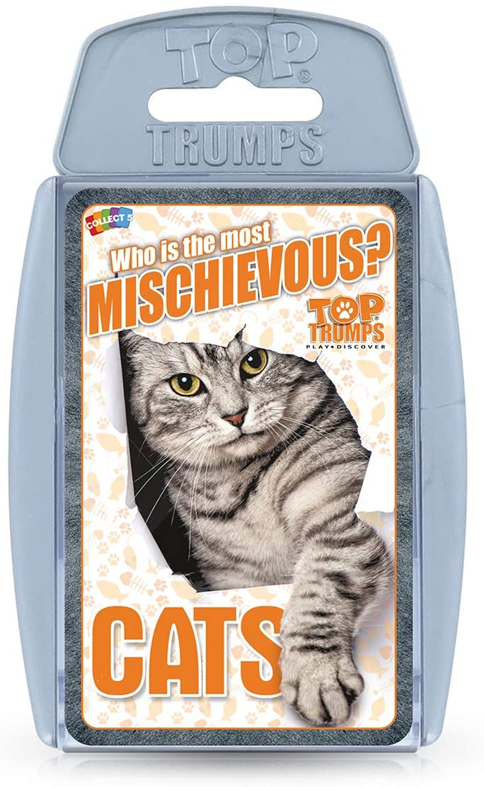 Cats 'Who is Most Mischievous' Top Trumps Card Game