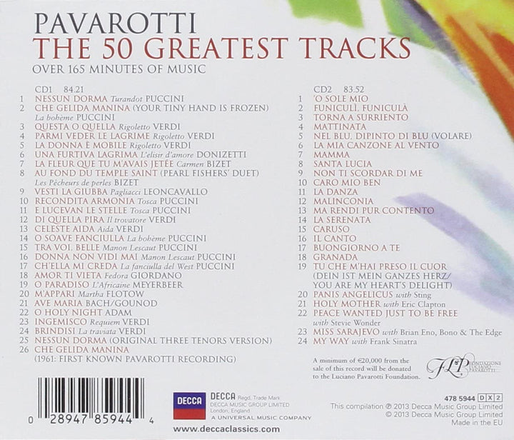 Pavarotti The 50 Greatest Tracks - Pavarotti [Audio CD]