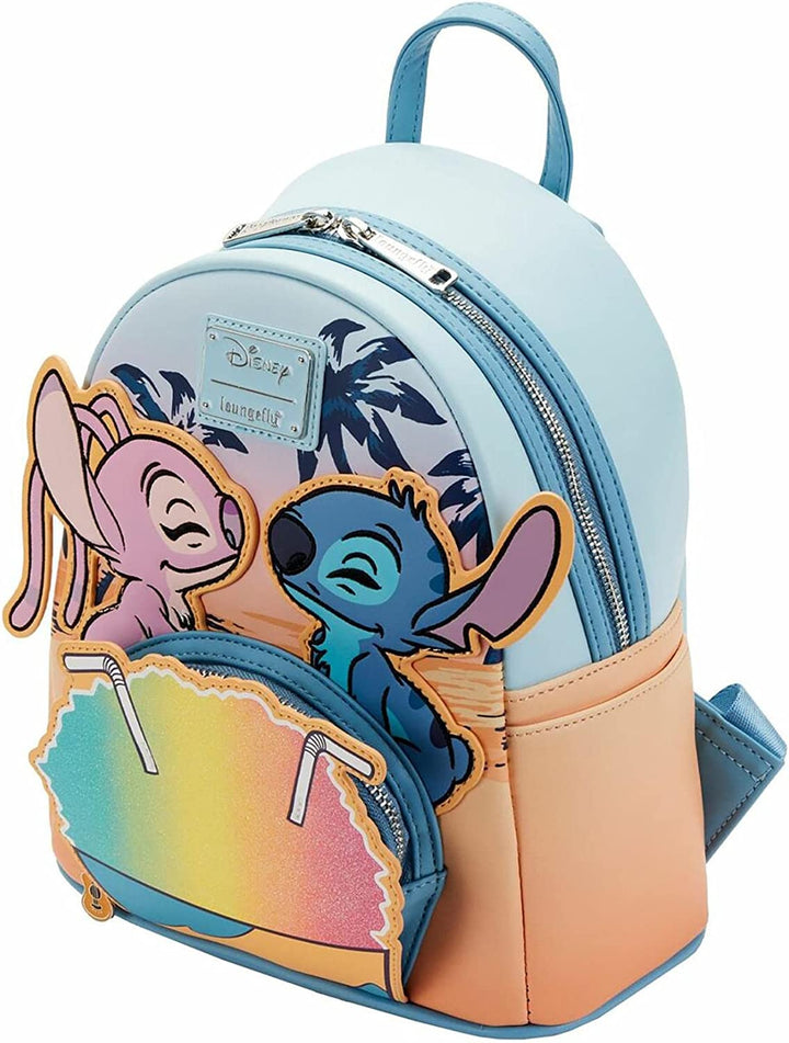 Loungefly Disney Lilo and Stitch Snow Cone Date Night Womens Double Strap Should