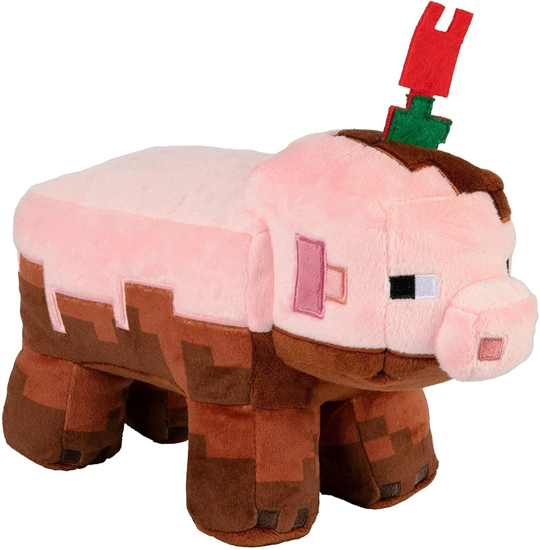 JINX Minecraft Earth Adventure Muddy Pig Plush
