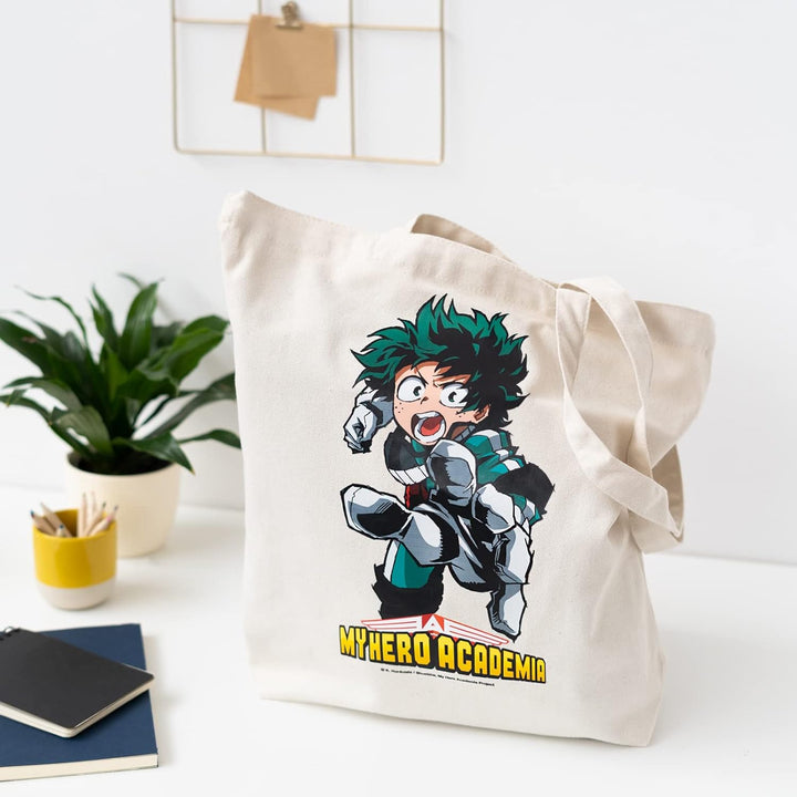 Grupo Erik Unisex's Cotton Tote Bag, Hero Academia, one Size Cotton Bag