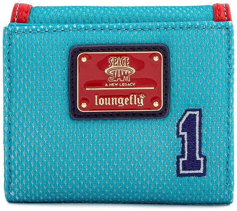 Loungefly Men's Spjwa0001 Travel Accessories-Double Folded Wallet, Blue, One Siz
