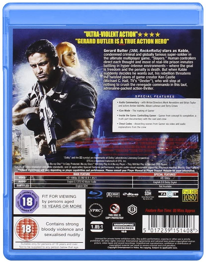 Gamer - Action/Sci-fi [Blu-ray]