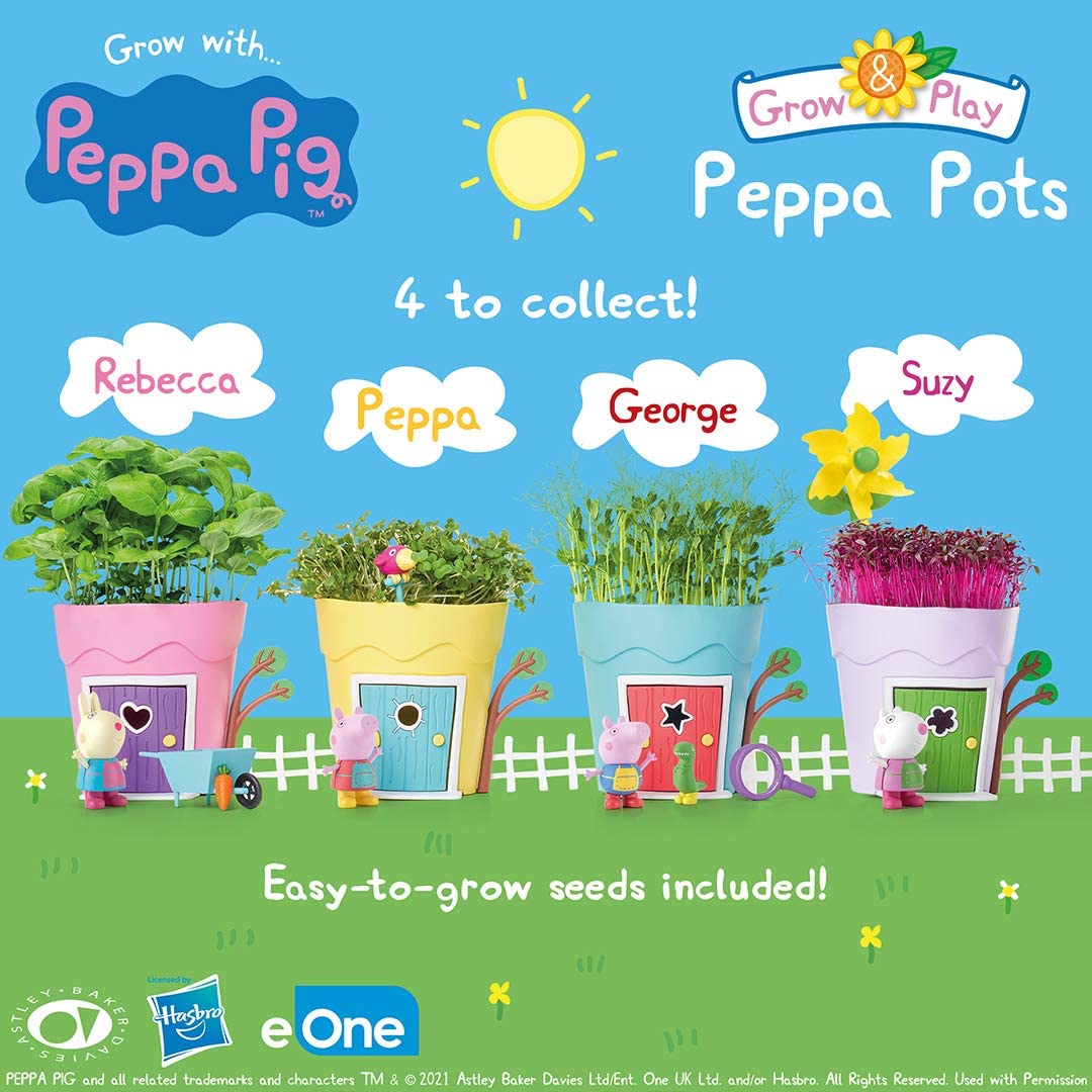 Peppa Pig PP101 Pots Peppa Peppa Pig Kids' Animal & Insect Habitat Kits, Multi
