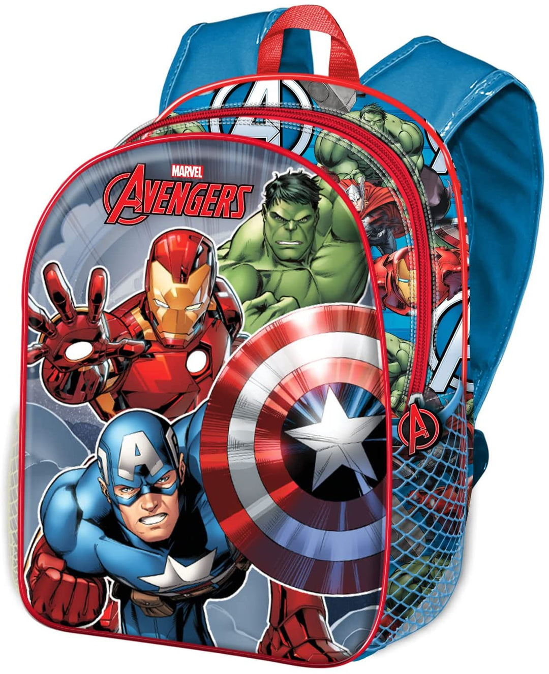 The Avengers Defy-Small 3D Backpack, Blue