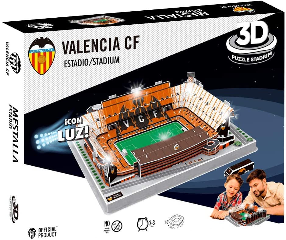 Valencia C.F. 13682 3D Puzzle with Light Stadium Mestalla (Valencia CF)
