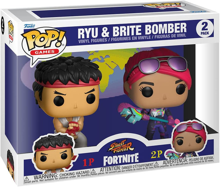 Street Fighter Ryu & Brite Bomber Funko 61189 Pop! Vinyl