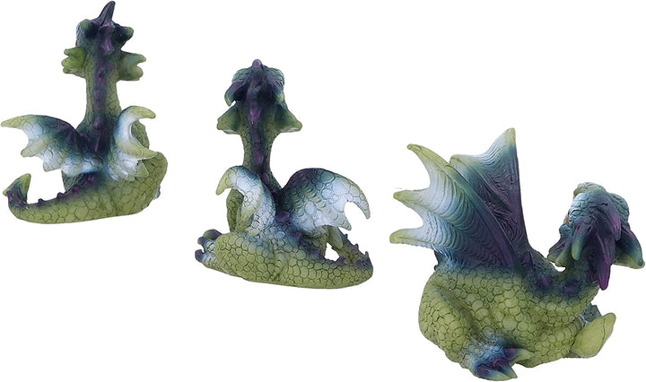 Nemesis Now Triple Trouble Dragon Figurines, 15.5cm (Set of 3)