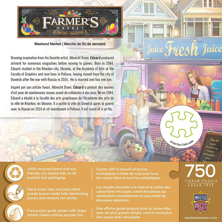 MasterPieces Farmer's Market 750 Puzzles Collection - Weekend Market 750 Piece J