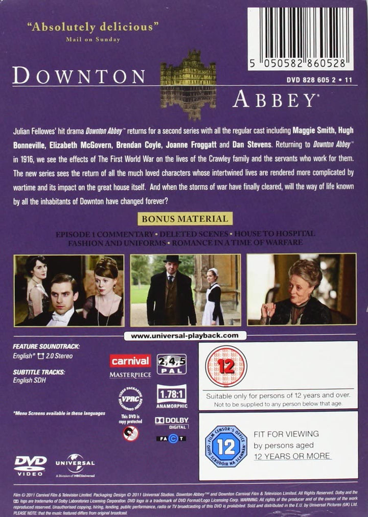 Downton Abbey: Series 2 [DVD] [2011]