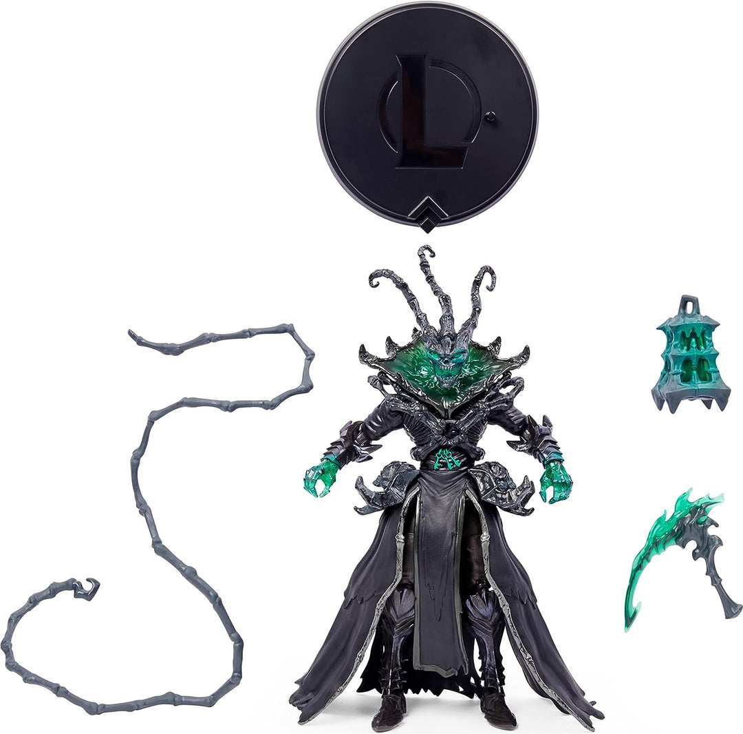 League of Legends, 6-Inch Thresh Collectible Figure w/ Premium Details and 2 Accessories, The Champion Collection, Collector Grade, Ages 12 and Up