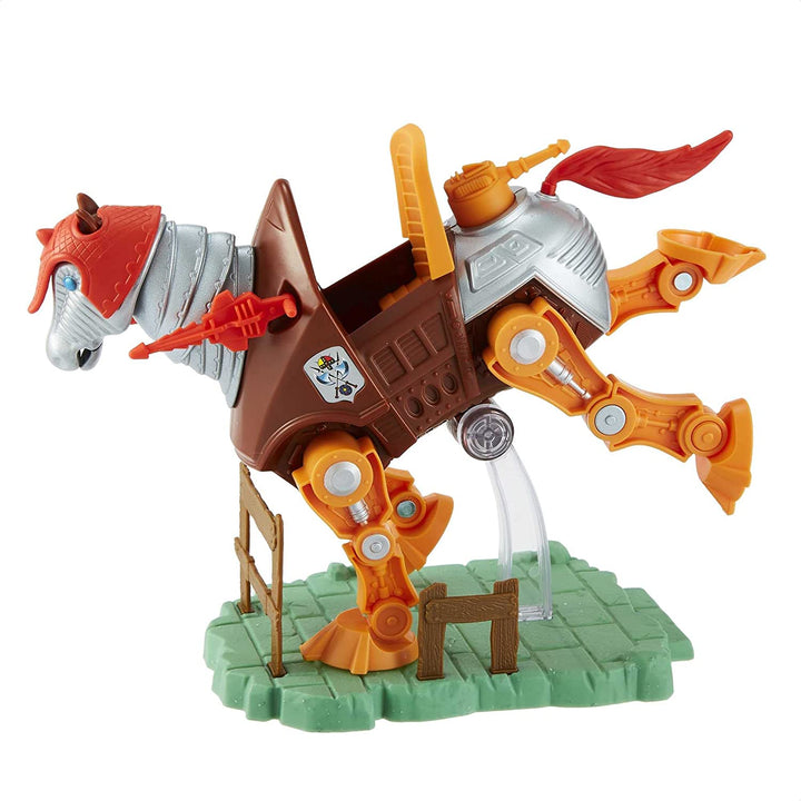 Masters of the Universe Origins Stridor Figure - With Robot Horse, Launcher & 3