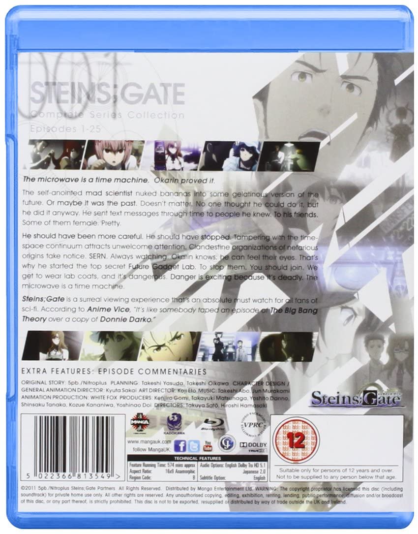 Steins Gate: Die komplette Serie – Science-Fiction [Blu-ray]