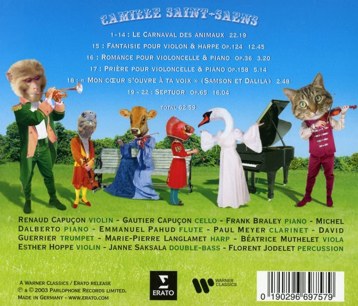 Le Carnaval des animaux [Audio CD]