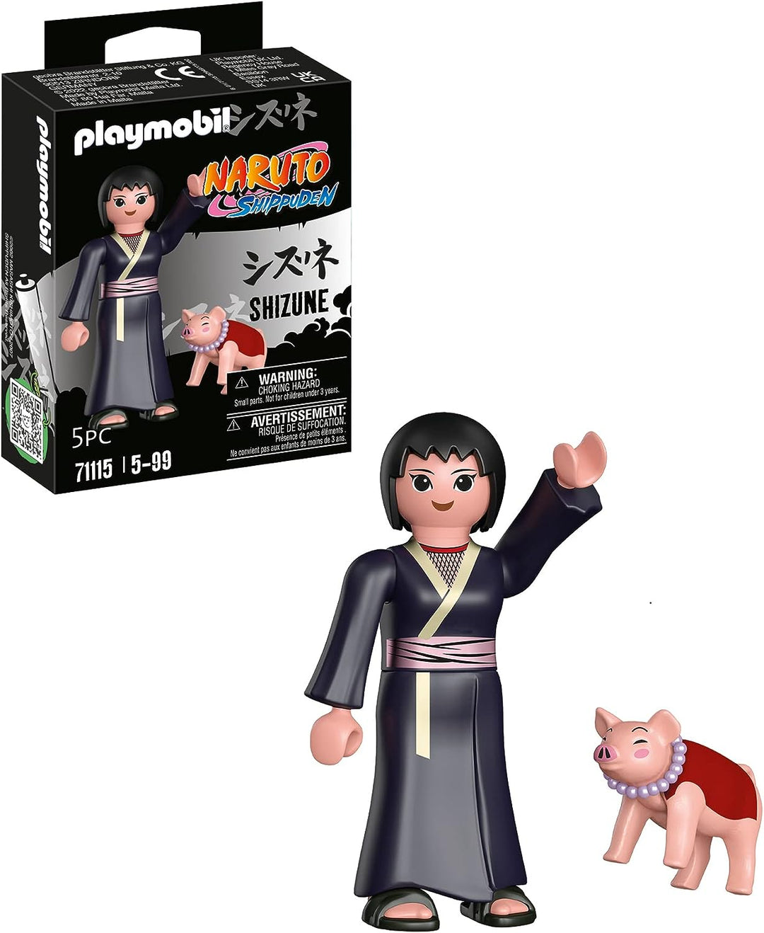 Playmobil 71115 Naruto: Shizune Figure Set, Naruto Shippuden Anime Collectors Figure