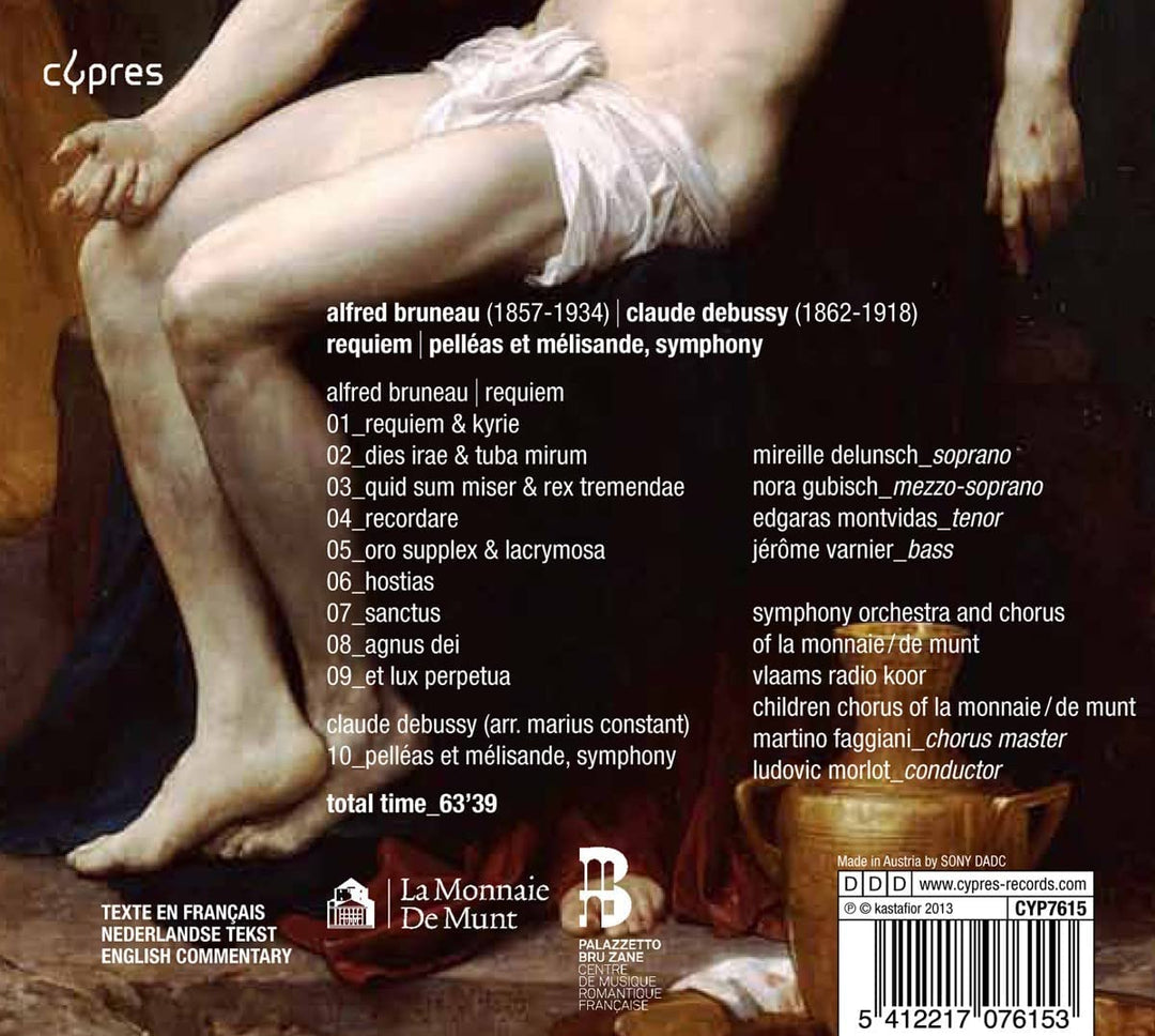 Alfred Bruneau & Claude Debussy - Requiem - Pelleas et Melisande - Symphony [Audio CD]