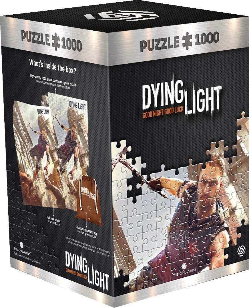 Good Loot Dying Light Kyle Crane - 1000 Pieces Jigsaw Puzzle 68cm x 48cm | includes Poster and Bag | Game Artwork for Adults and Teenagers