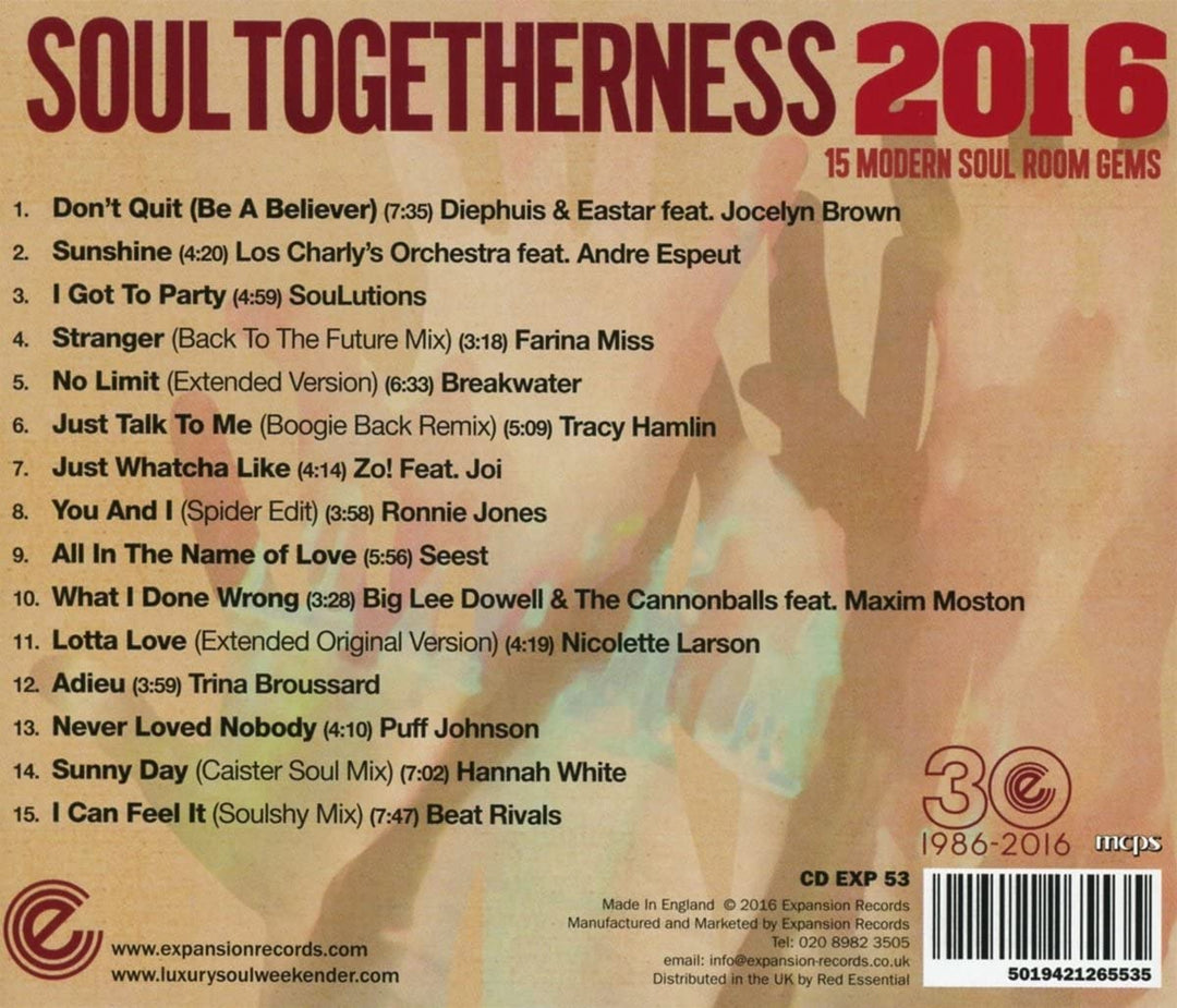 Soul Togetherness 2016 – [Audio-CD]