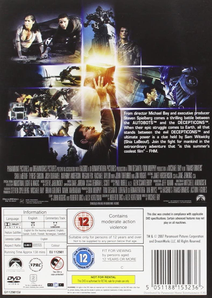 Transformers (2007) - Action/Sci-fi [DVD]
