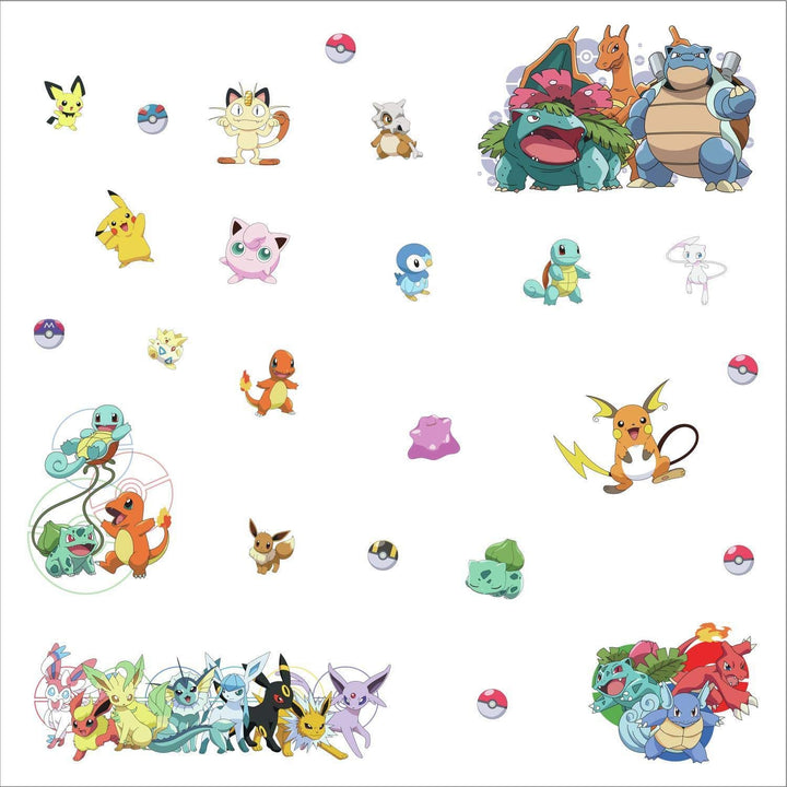 RoomMates RMK4150SCS Pokemon Favorite Character Peel and Stick Wall Decals