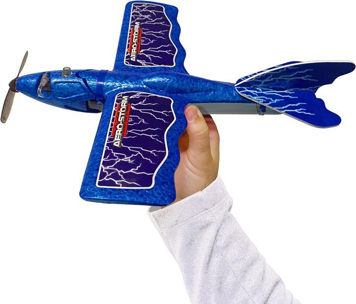 Top Secret Toys Aero-Storm Kunstflugspielzeug-Stuntflugzeug (rot) mit luftbetriebenem Motor