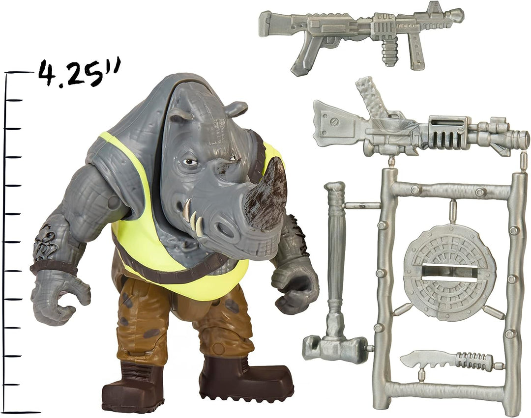 Teenage Mutant Ninja Turtles: Mutant Mayhem 4-Inch Rocksteady Basic Action Figure