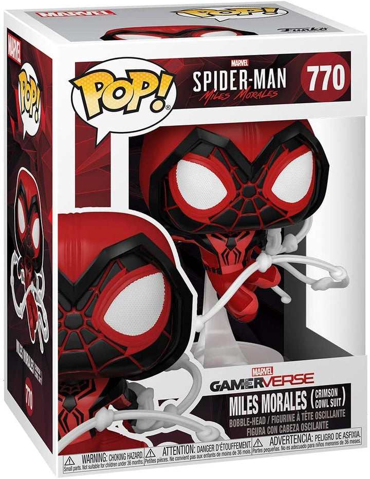 Marvel Spider Man Miles Morales (Crimson Cowl Suit) Funko 50155 Pop! Vinyl #770