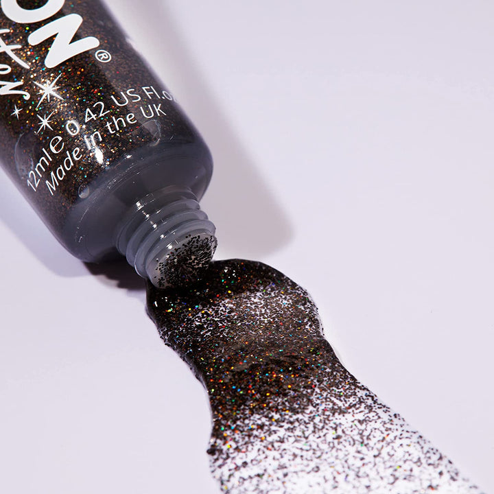 Holographic Fine Face & Body Glitter Gel by Moon Glitter-Black