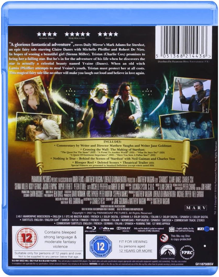 Stardust [2007] [Region Free] [Blu-ray]