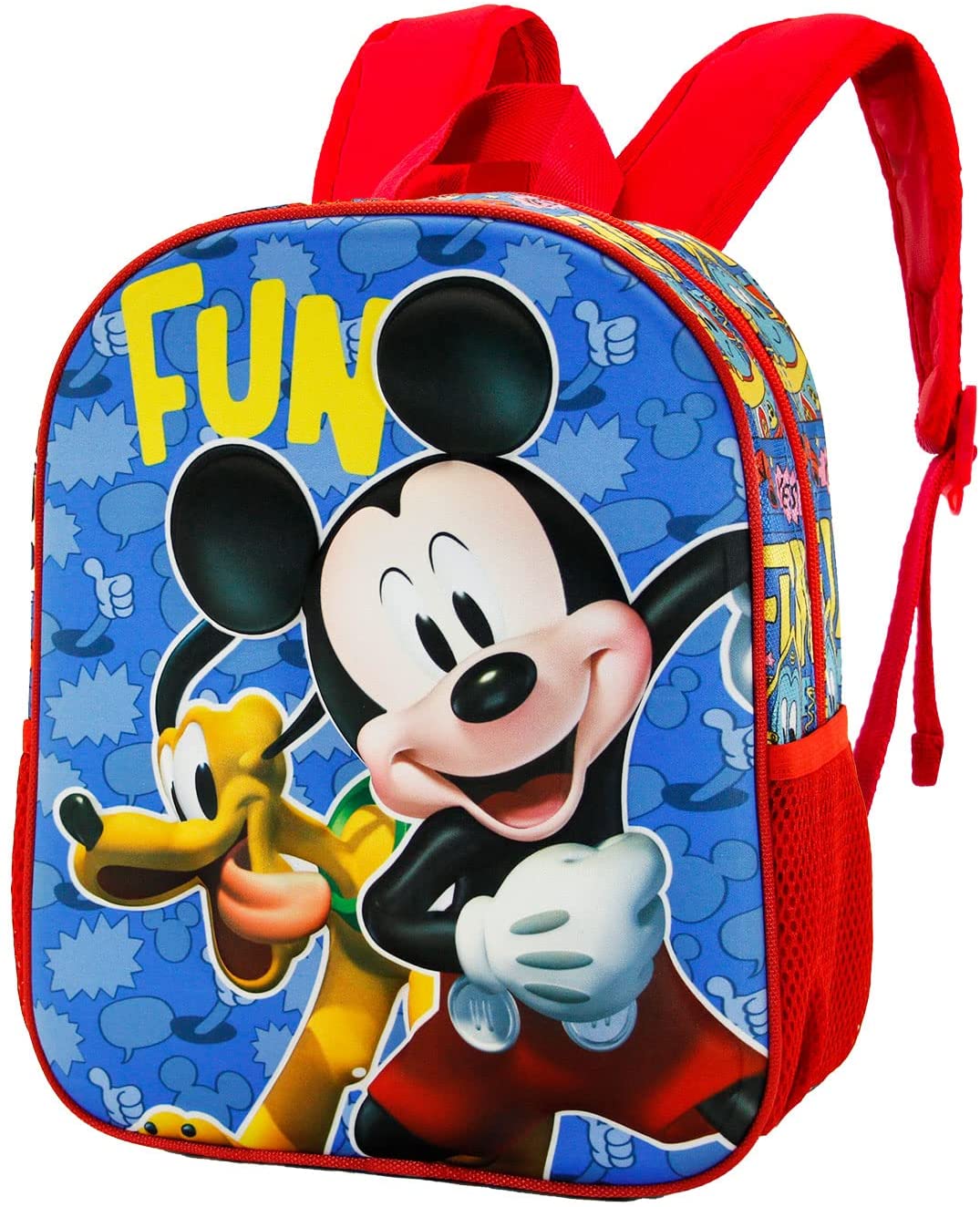 Mickey Mouse Fun-Small 3D Backpack, Multicolour