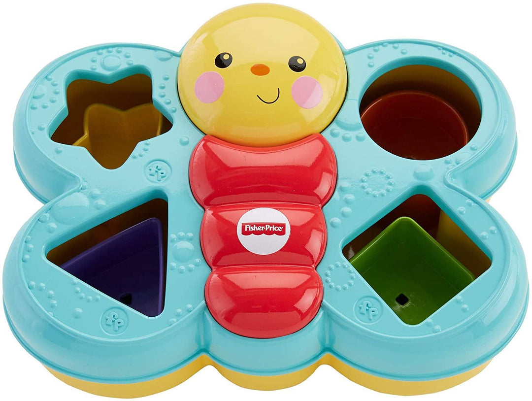 Fisher Price Butterfly Shape Sorter, Baby Shape Sorter Toy with Different Colour - Yachew