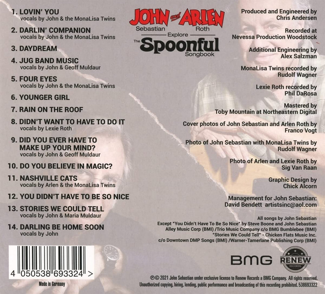 John Sebastian &amp; Arlen Roth – John Sebastian und Arlen Roth Explore the Spoonful Songbook [Audio-CD]