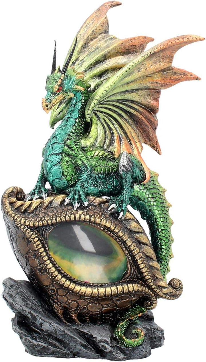 Nemesis Now U2023F6 Eye Of The Dragon Green Figurine 25cm Green