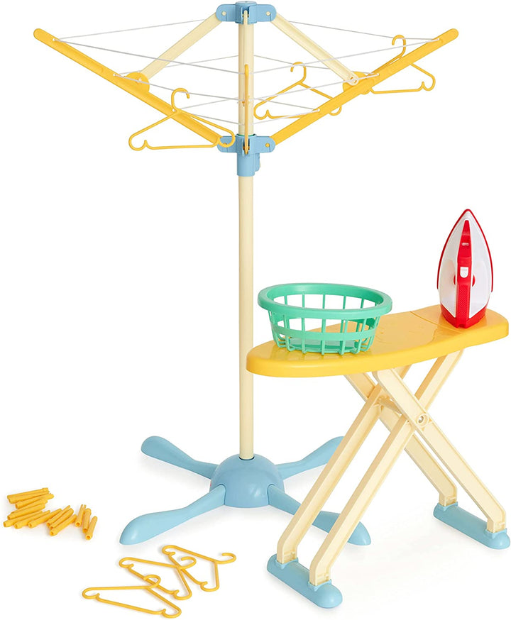 Casdon Wash Day Set | Toy Ironing Board And Washing Line For Children Aged 3+