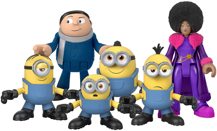 Fisher-Price Minions Figure Pack - 6-Piece Imaginext Action Set for Kids Ages 3-8