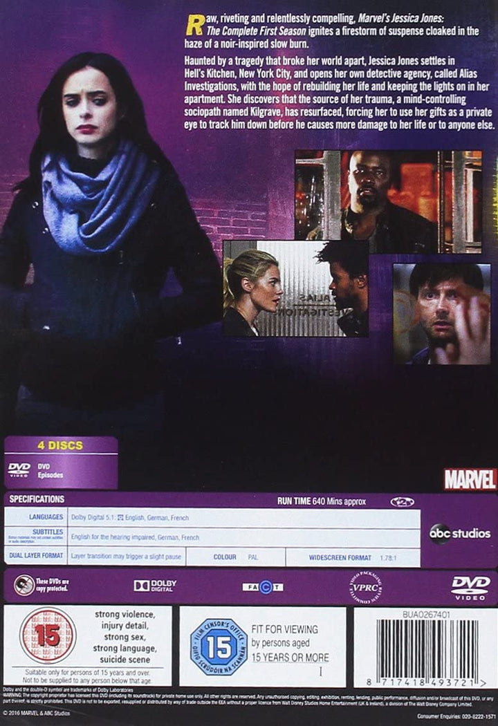 Marvel's Jessica Jones - Season 1 [DVD] [2016]